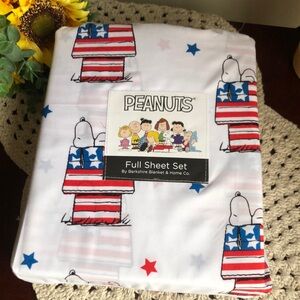 Peanuts Snoopy Patriotic FULL Sheet Set